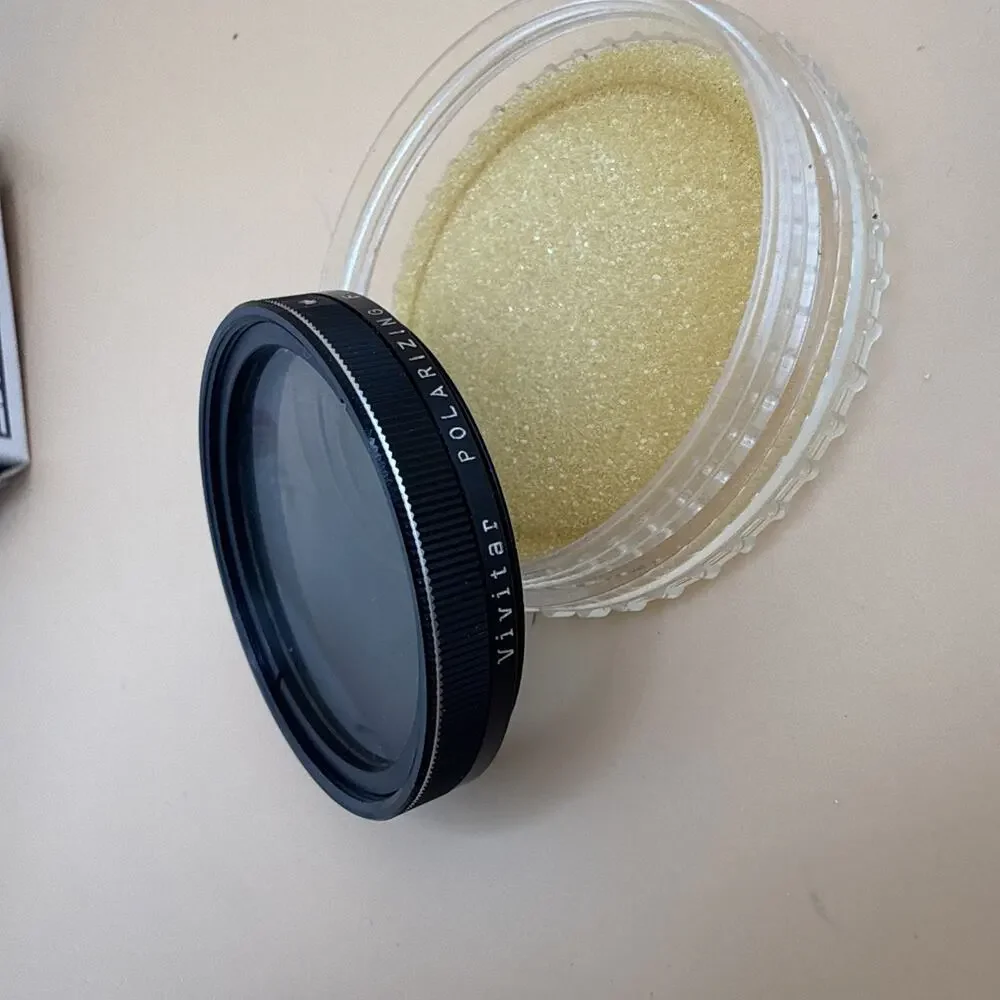 Vtg Vivitar 55mm Camera Lens Polarizing Filter VI & Color Corrector 80B Japan